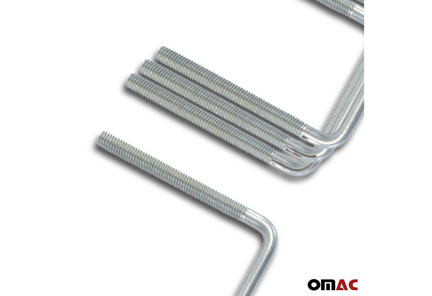 OMAC Dachträger Menabo U-Befestigung Satz U-Bügel 80MM für Dachkoffer Dachbox