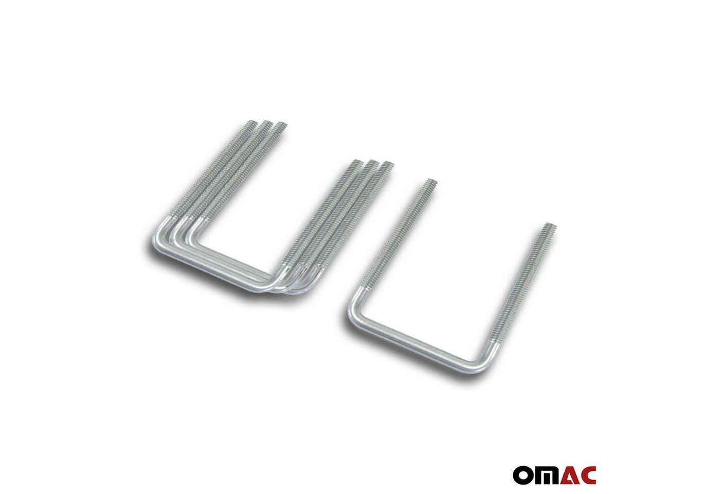 OMAC Dachträger Menabo U-Befestigung Satz U-Bügel 80MM für Dachkoffer Dachbox Bild 5