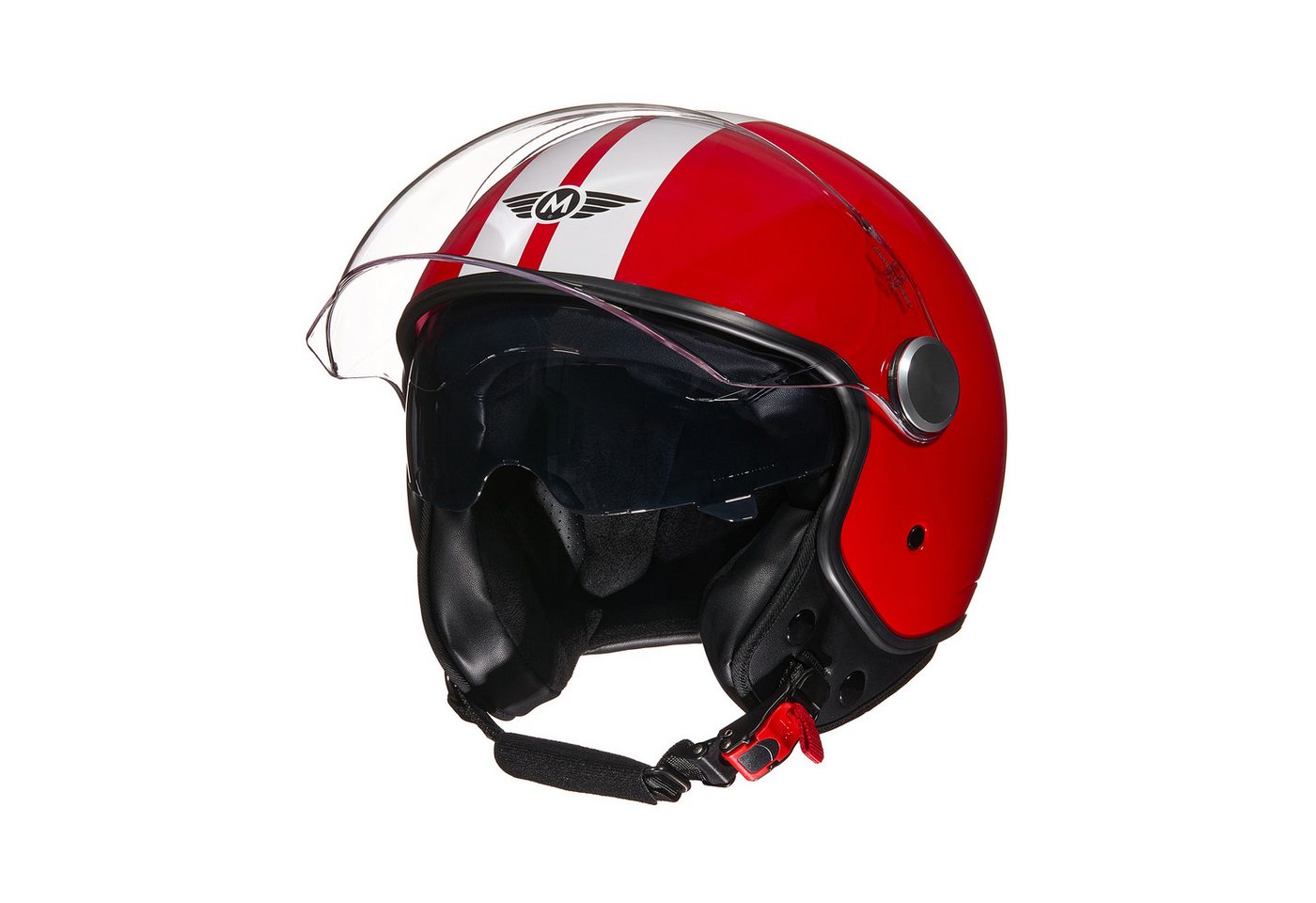 MOTO HELMETS Motorradhelm Integralhelm Motorrad Full Helm AV-63 Shiny, Für Motorrad und Roller, Schnellverschluss, Sonnenvisier, nur 1050g Bild 5