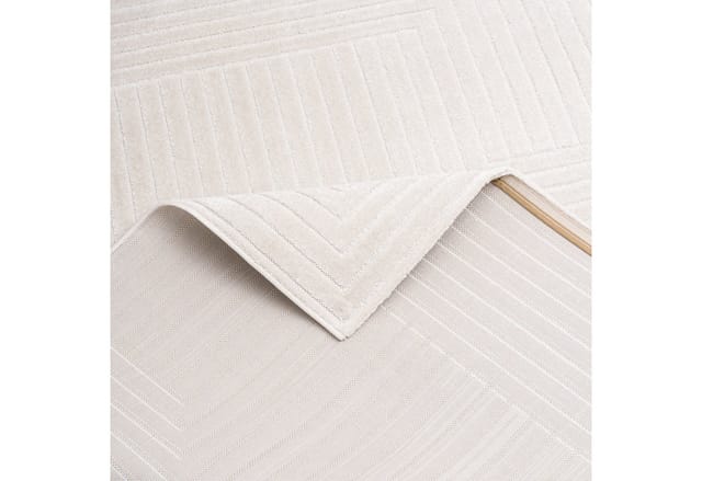 Pergamon In & Outdoor Teppich Flachgewebe Classy Creme Karo 80x150cm