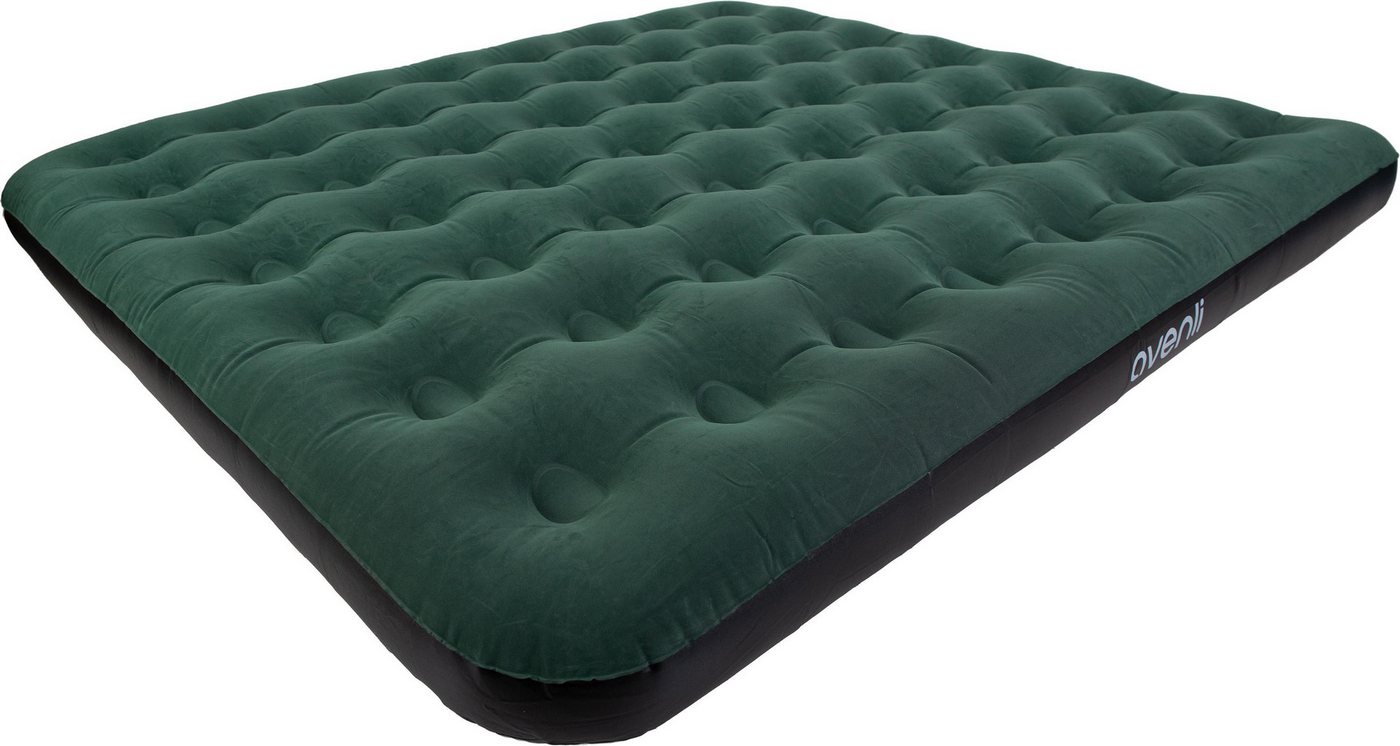 Avenli Luftmatratze Luftbett Camping für 2-3 Personen grün 203x183x22cm King-Size, (aufblasbar Ideal als Reisebett oder Isomatte, 1-St., für Indoor und Outdoor mit beflockter Oberfläche), Campingmatratze ohne Pumpe Bild 3