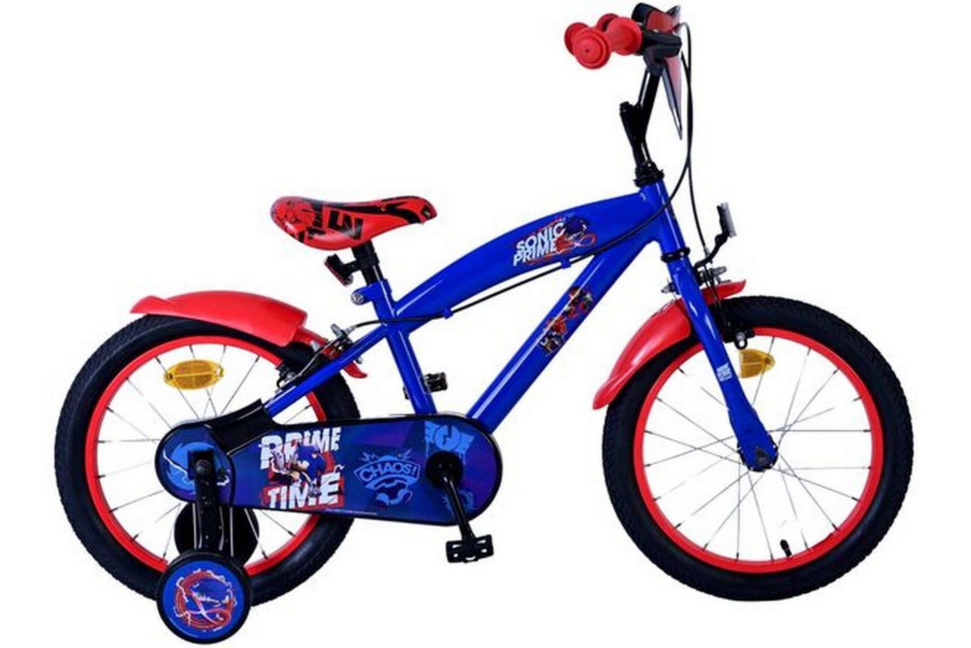 Volare Kinderfahrrad Turbo Crew Jungen 16 Zoll Blau Rot mit zwei Handbremsen, Kinderfahrrad, Jungenfahrrad, abnehmbare Stützräder, Luftreifen Bild 2