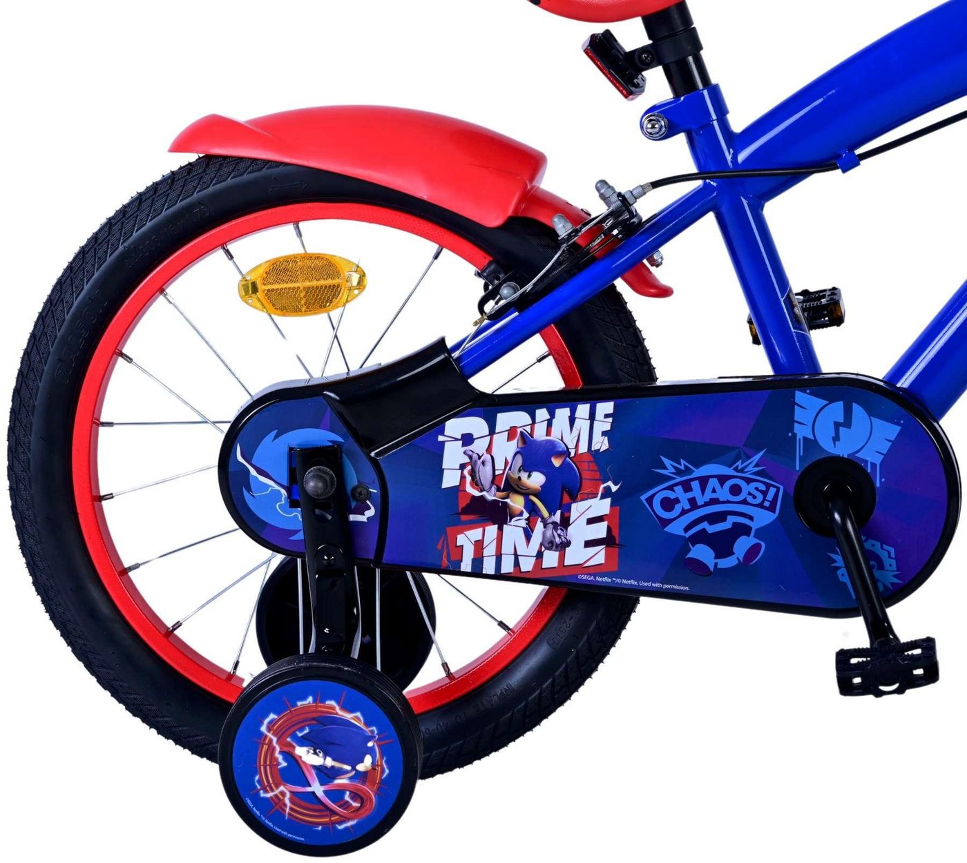 Volare Kinderfahrrad Turbo Crew Jungen 16 Zoll Blau Rot mit zwei Handbremsen, Kinderfahrrad, Jungenfahrrad, abnehmbare Stützräder, Luftreifen Bild 3