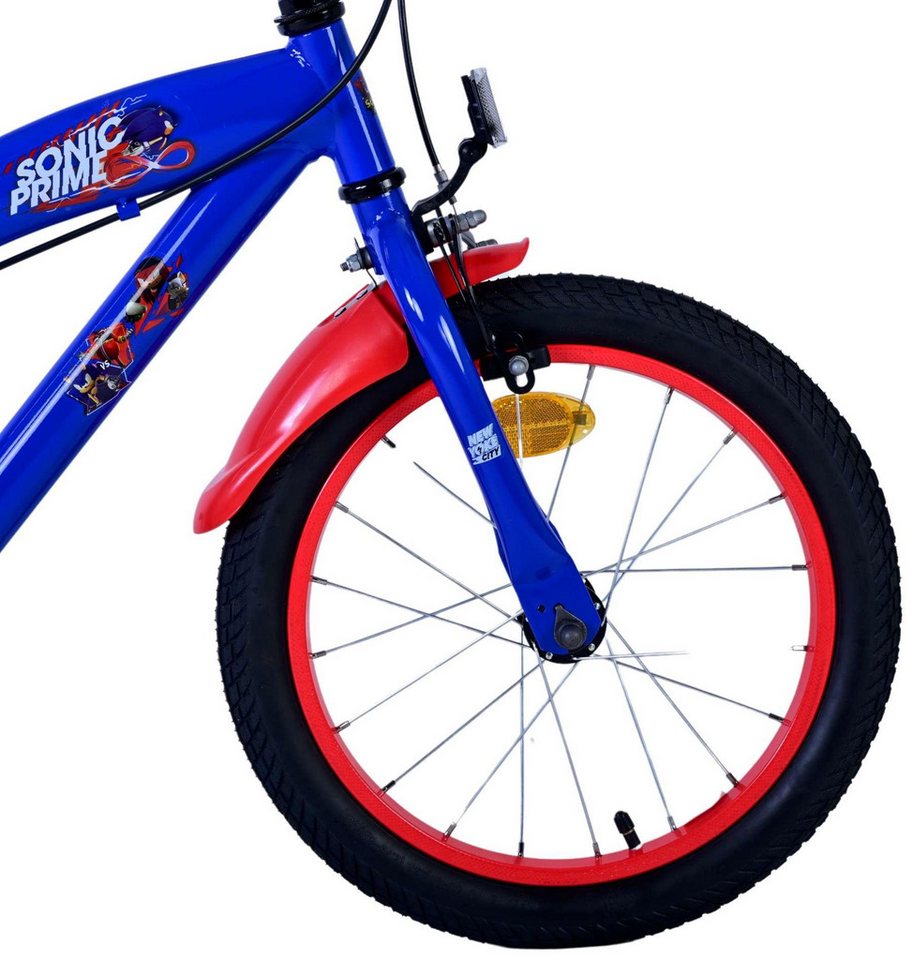 Volare Kinderfahrrad Turbo Crew Jungen 16 Zoll Blau Rot mit zwei Handbremsen, Kinderfahrrad, Jungenfahrrad, abnehmbare Stützräder, Luftreifen Bild 5