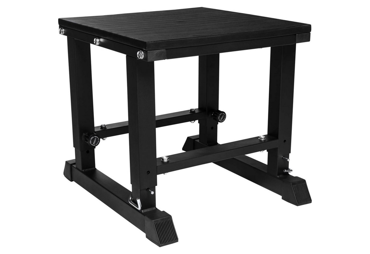 GORILLA SPORTS Plyo-Box Verstellbare Plyobox in Schwarz
