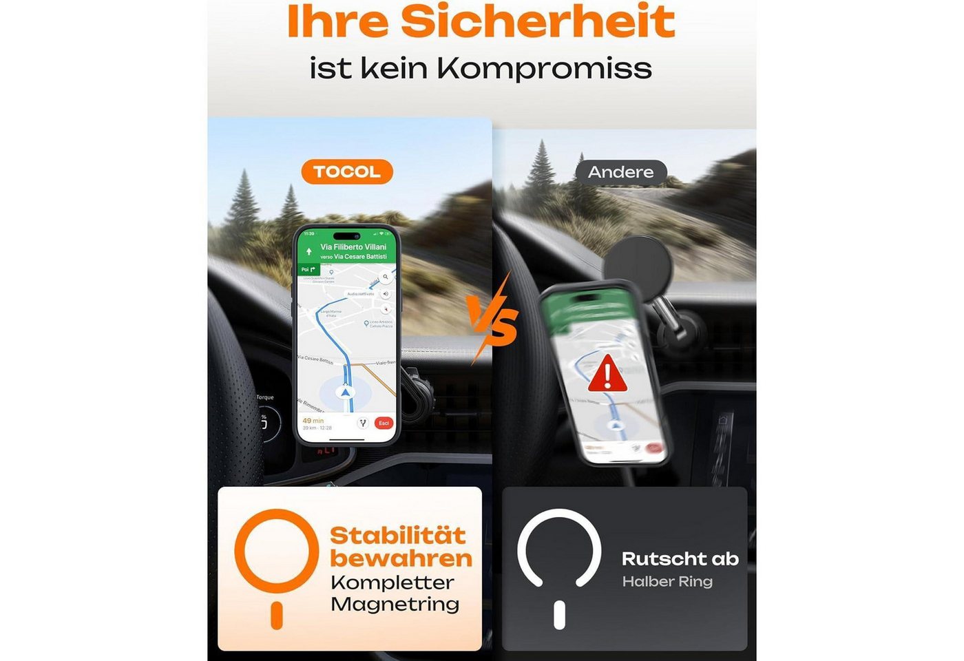 LuxusKollektion Handyhülle Hülle iPhone 17 Pro MagSafe Dunkellila Bild 3