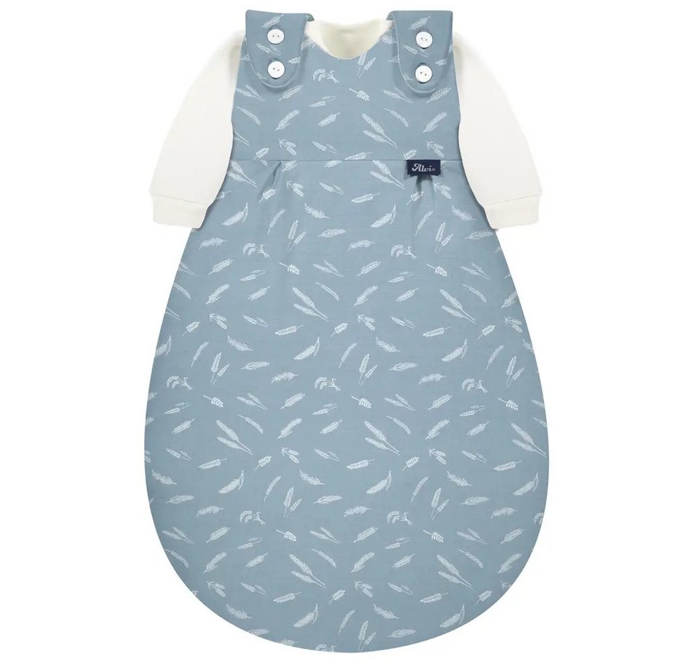 Alvi® Babyschlafsack ALVI Baby-Mäxchen 3tlg. Flachgewebe Earth blau, Gr. 62/68 Bild 3
