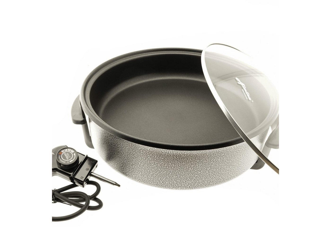 COFI 1453 Elektrische Pizzapfanne Partypfanne 36/42cm Antihaft Beschichtet 1500 Watt Bild 3
