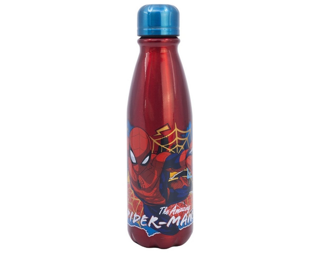 Spiderman Trinkflasche Trinkflasche Aluminium, 600 ml, mit Sicherheitsverschluss Bild 2