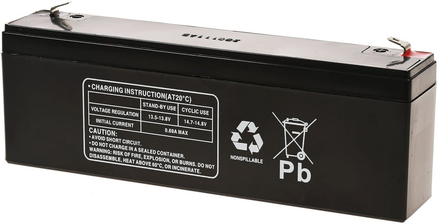 Powery Bleiakku (multipower) MP2,3-12 ersetzt Panasonic LC-R122R2PG Bleiakkus 2300 mAh (12 V) Bild 2