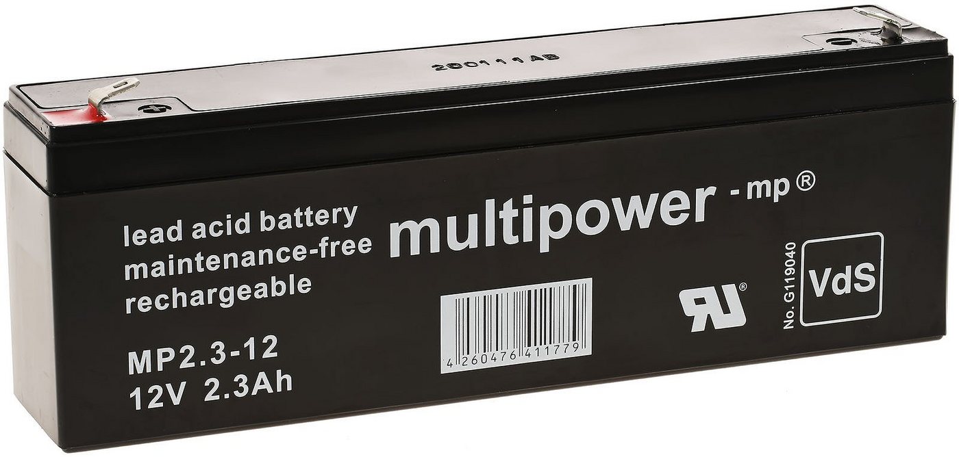 Powery Bleiakku (multipower) MP2,3-12 ersetzt Panasonic LC-R122R2PG Bleiakkus 2300 mAh (12 V) Bild 3