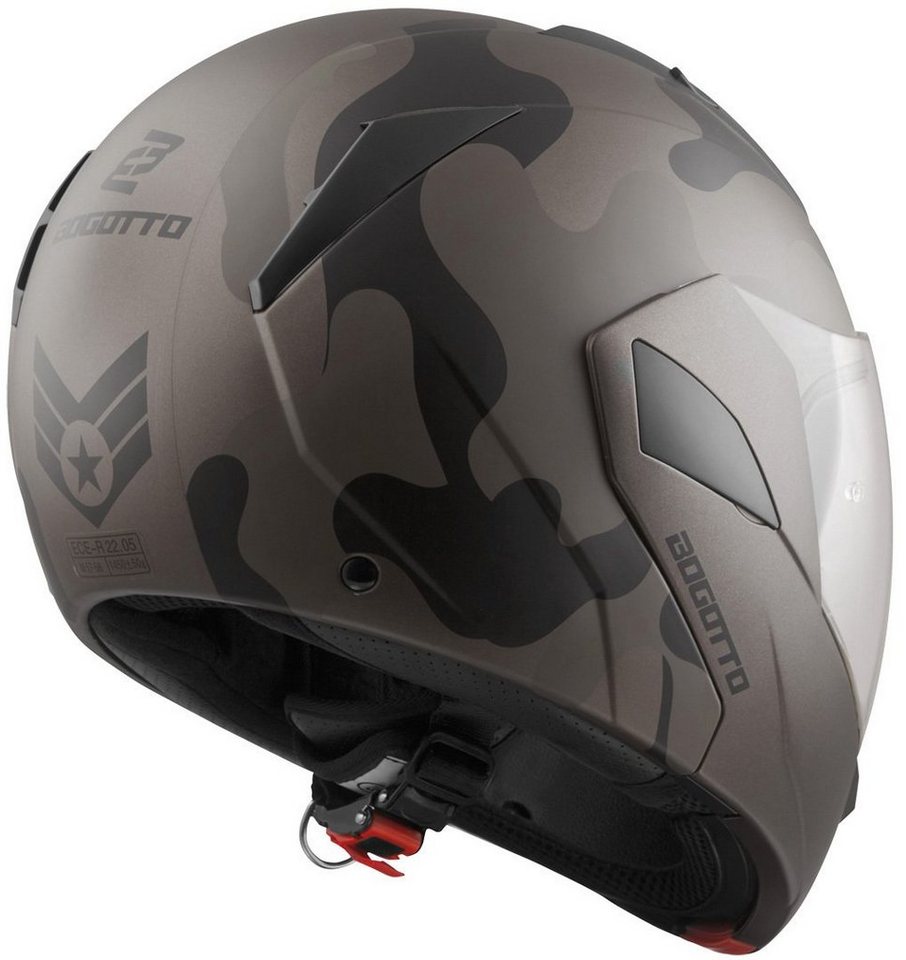 Bogotto Motorradhelm V280 Camo Klapphelm, Integriertes Sonnenvisier Bild 2