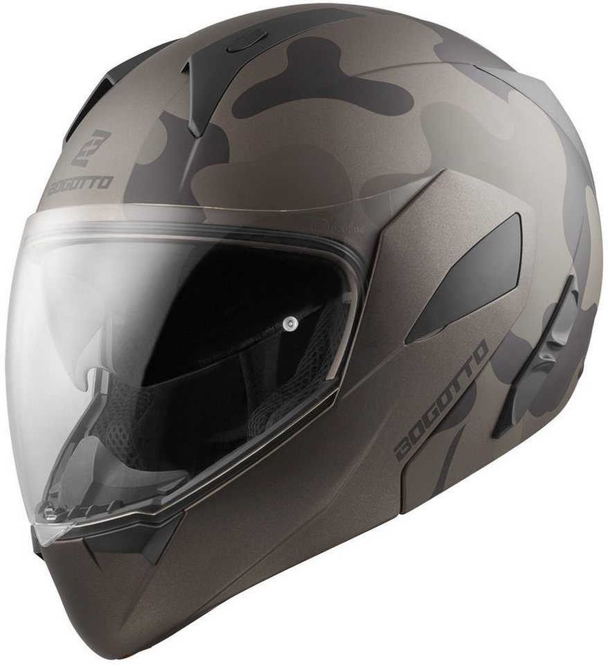 Bogotto Motorradhelm V280 Camo Klapphelm, Integriertes Sonnenvisier Bild 4
