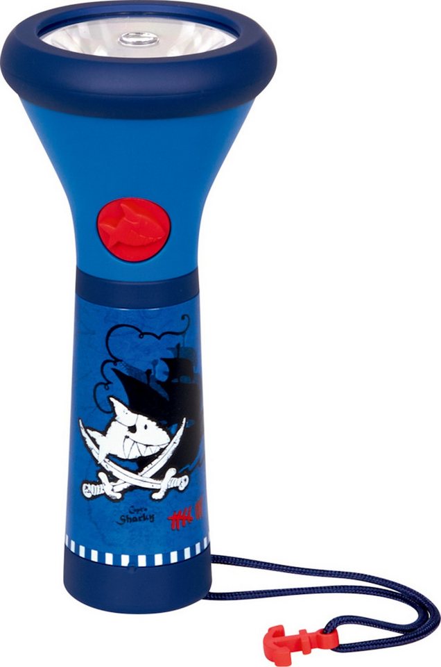 COPPENRATH DIE SPIEGELBURG LED Taschenlampe Kinder-Taschenlampe Capt'n Sharky Piraten blau (Set, 1-St., 1), drei Leuchtmodi: volle Leuchtkraft, 50% Leuchtkraft, Blinken Bild 2