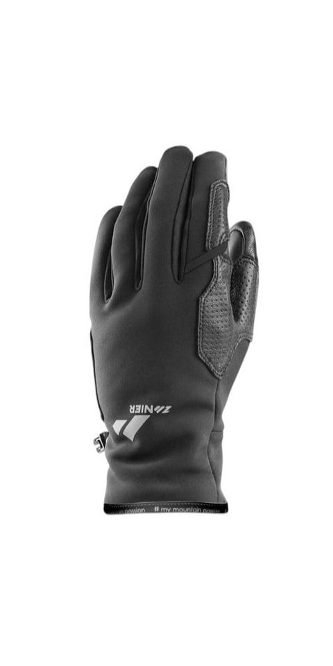 Zanier Multisporthandschuhe Handschuhe Weisskugel (Softshell, Lederinnenhand) schwarz - 1 Paar
