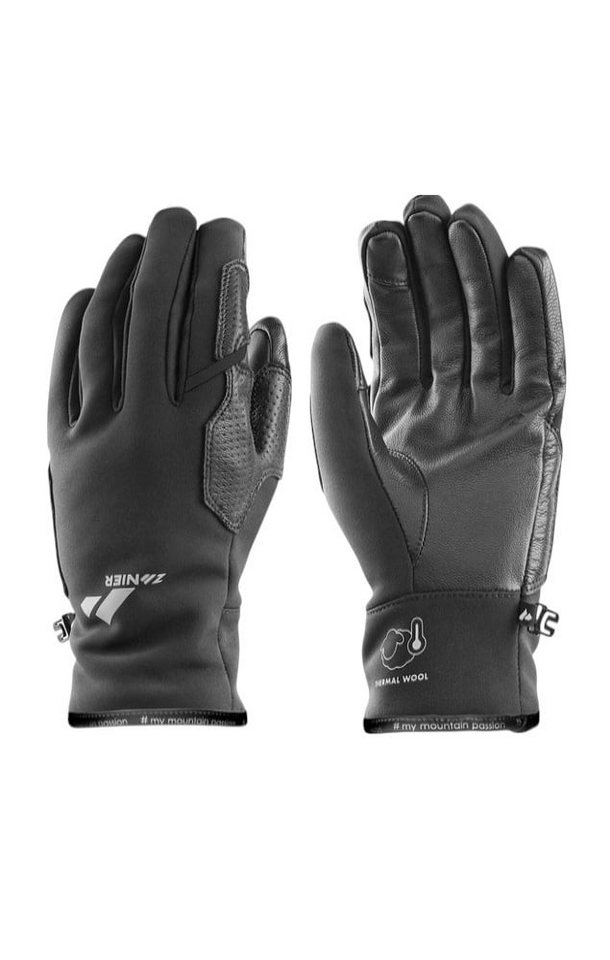 Zanier Multisporthandschuhe Handschuhe Weisskugel (Softshell, Lederinnenhand) schwarz - 1 Paar Bild 2