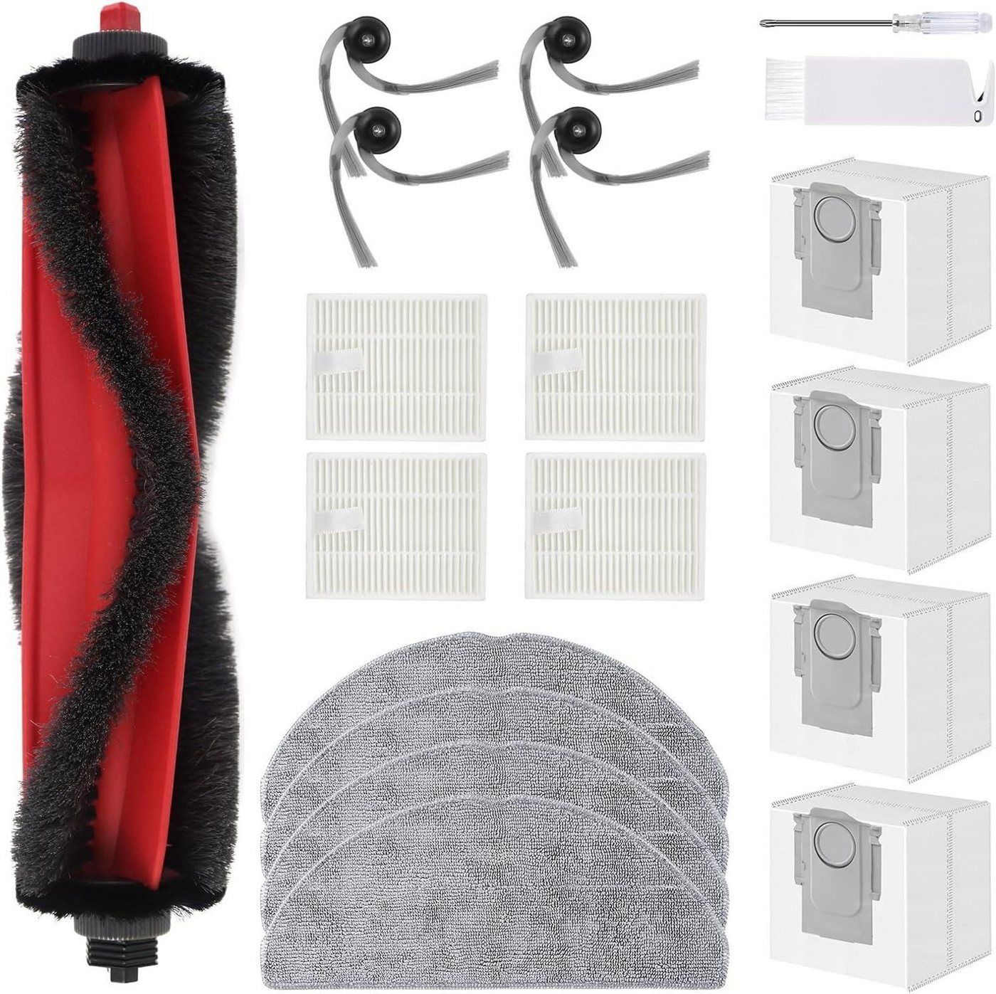FELIXLEO Staubsaugerdüsen-Set Vier HEPA Filter reduzieren effektiv Staub und Pollen in der Raumluft, (1-tlg)