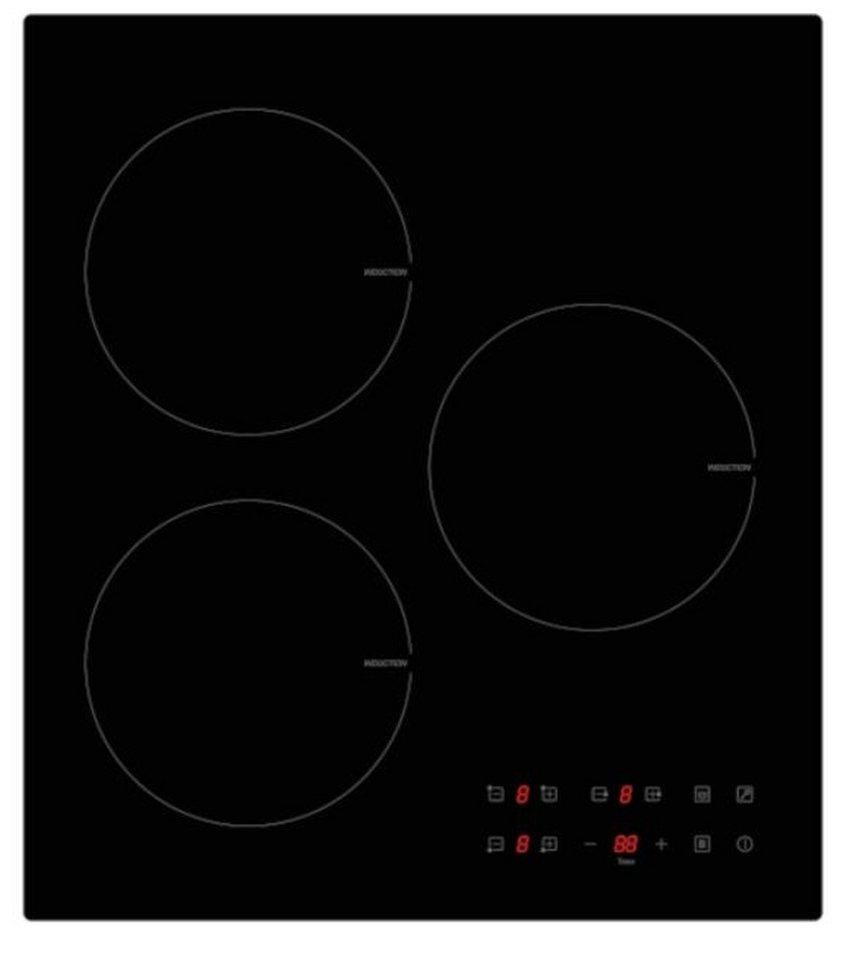 PKM Induktions Herd-Set Backofen nur 45 cm breit Induktionskochfeld Umluft Timer, mit 1-fach-Teleskopauszug, nur 45 cm breit, 1-fach Teleskopauszug, 3 Kochzonen Bild 2