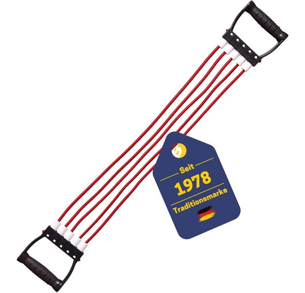 Best Sporting Expander Fitness-Expander mit 5 Zugseilen je 15 kg Zugkraft, 5 Zugseile, je 15 kg, variable Intensität, ergonomische Griffe Bild 3