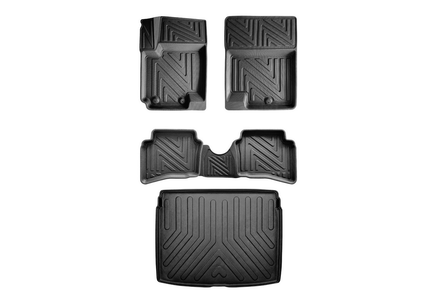 fussmattenprofi.com Auto-Fußmatten 3D Auto Gummimatten & Kofferraumwanne für VW Taigo 2021-2026 Bild 3