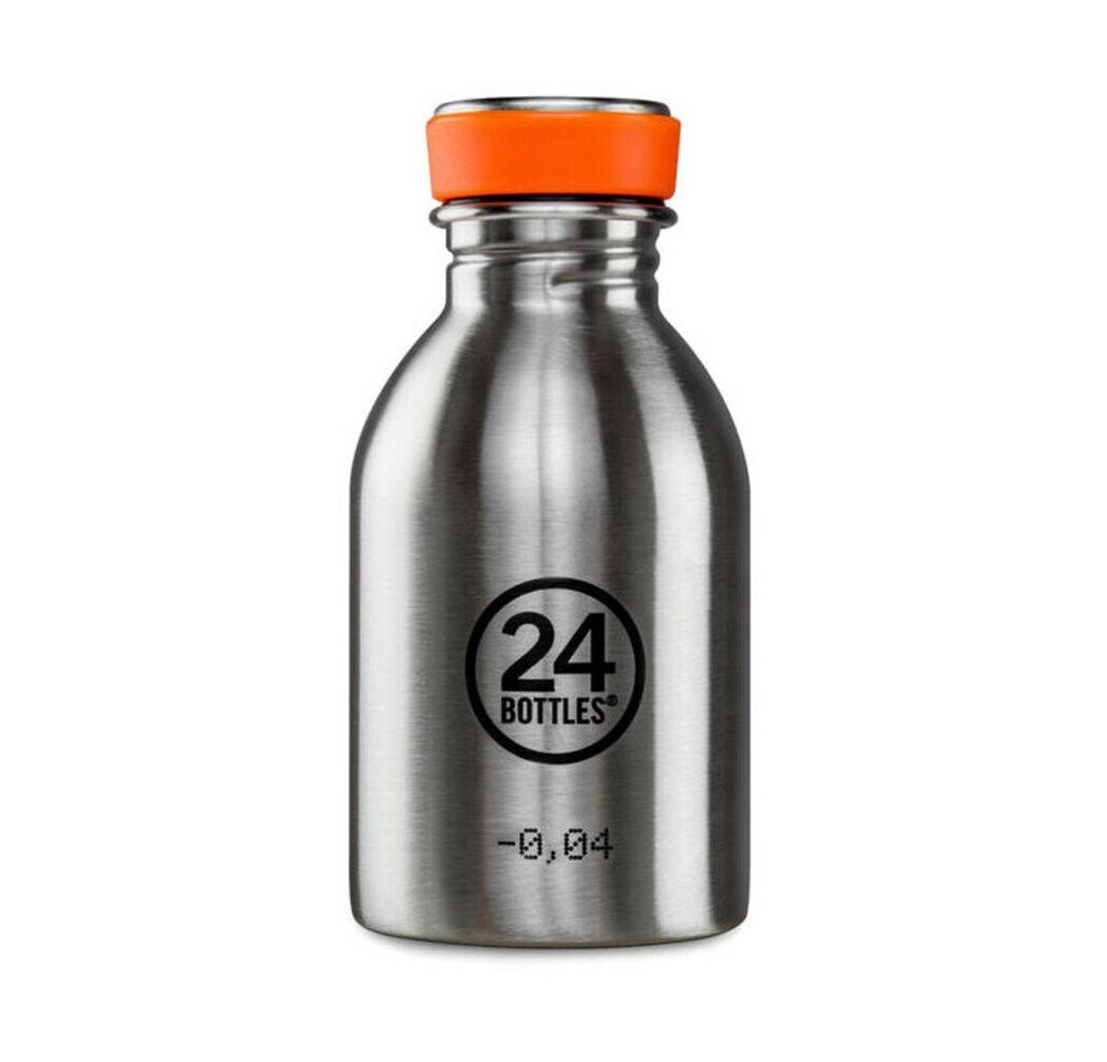 24 Bottles Trinkflasche Trinkflasche 0,25l Urban Bottle Edelstahl, Trinkflasche, 0,25 l, Edelstahl, silber