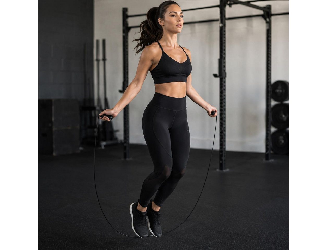 BAYLI Kurzhantel 2er Set - Springseil 280 cm Fitness Seilspringen für Erwachsene – Bild 3