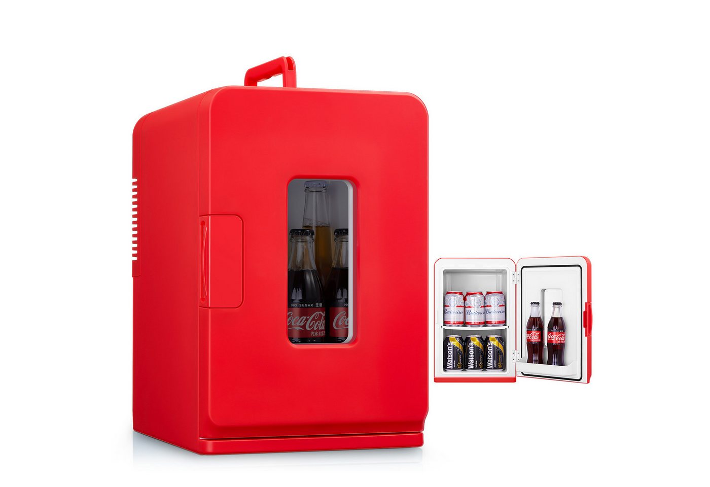 FOHERE Kühlschrank YT-A-15X YT-A-15X, 41.2 cm hoch, 27.5 cm breit, mit transparentem Sichtfenster und herausnehmbaren Ablagen Bild 5