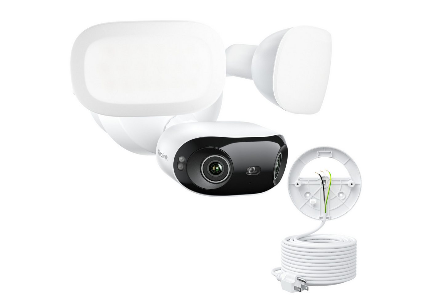 Reolink Überwachungskamera Elite Floodlight WiFi mit RLA-PP1, 4K 8MP 180°-Kamera für Rundumsicht (AuBenbereich, 1-tlg) Bild 2