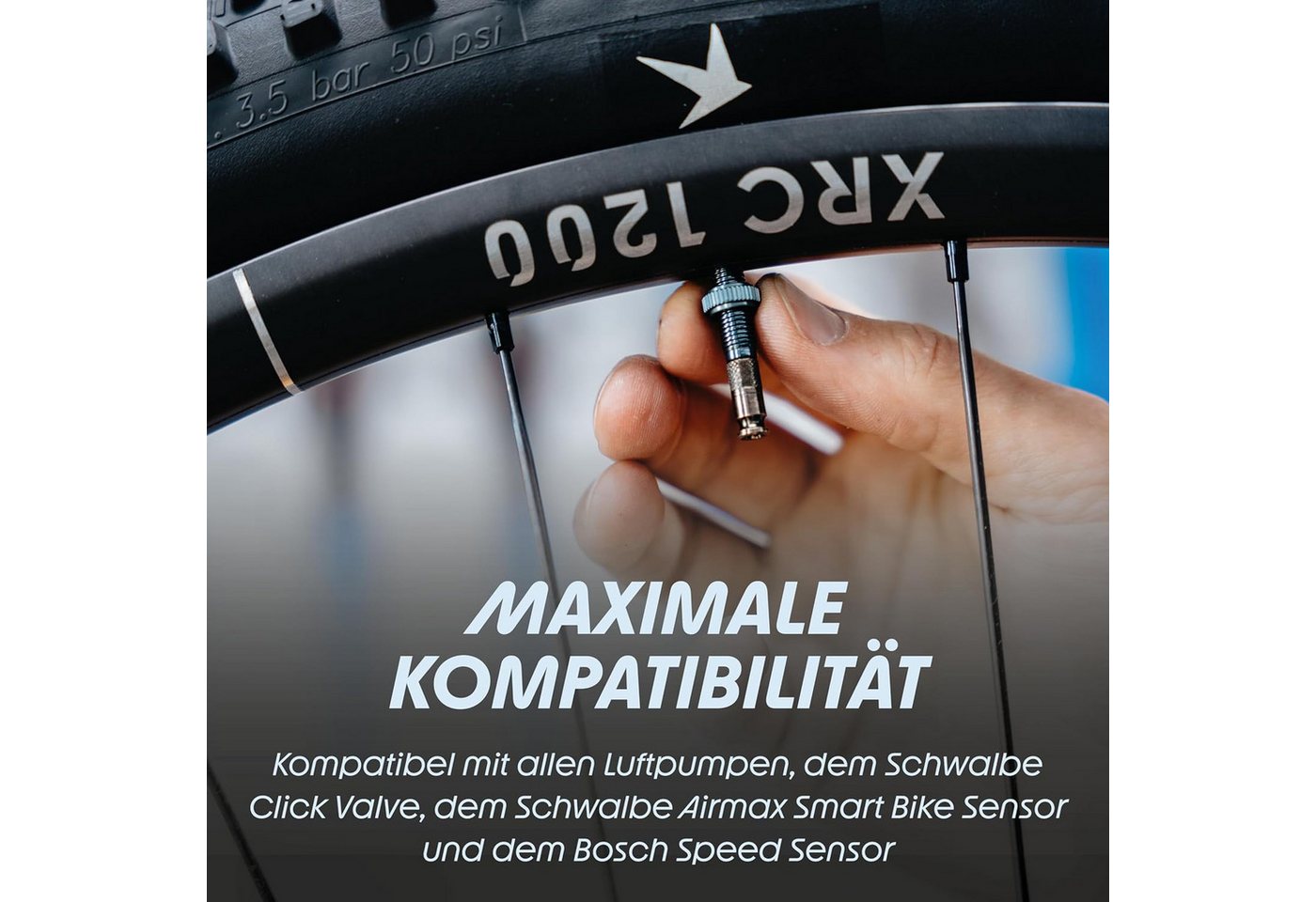 Schwalbe Fahrradschlauch Schwalbe Schlauch 28" AerothanTube Gravel 1,3-1,75" SCV17-AE 40mm Bild 3