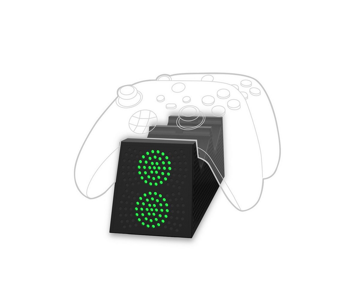 Qware Gaming Kompatibel mit Xbox X/S Series – Ladegerät für 2 Controller Controller-Ladestation Bild 2