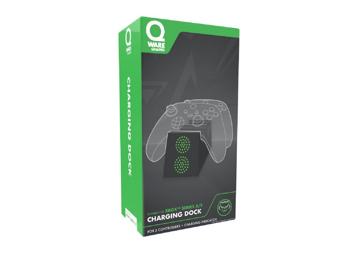 Qware Gaming Kompatibel mit Xbox X/S Series – Ladegerät für 2 Controller Controller-Ladestation Bild 4