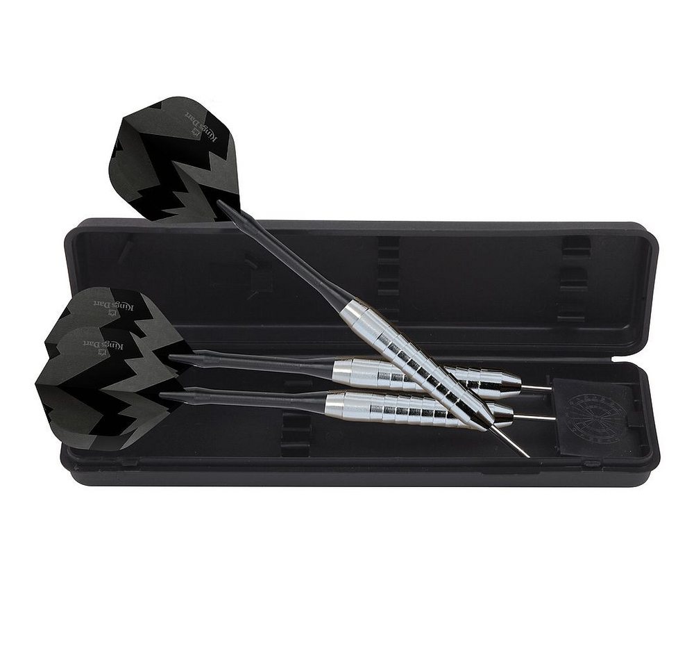 Kings Dart Dartpfeil Steeldarts Einsteiger, Set mit 3 robusten Anfänger-Dartpfeilen