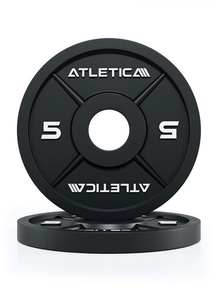 ATLETICA Hantelscheiben Iron Plates, Paar, Paarweise von 1,25 bis 25 kg, Ø 50 mm, 10 kg