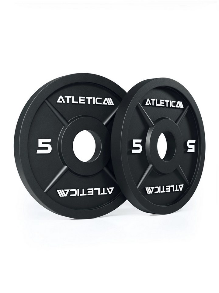 ATLETICA Hantelscheiben Iron Plates, Paar, Paarweise von 1,25 bis 25 kg, Ø 50 mm, 10 kg Bild 3