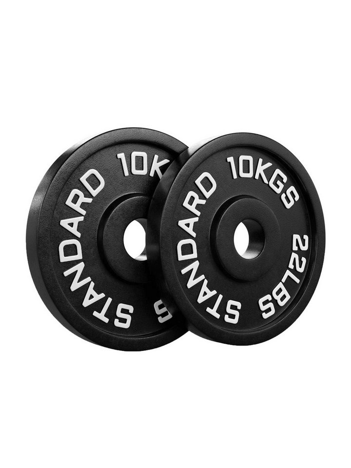 ATLETICA Hantelscheiben Iron Plates, Paar, Paarweise von 1,25 bis 25 kg, Ø 50 mm, 10 kg Bild 4