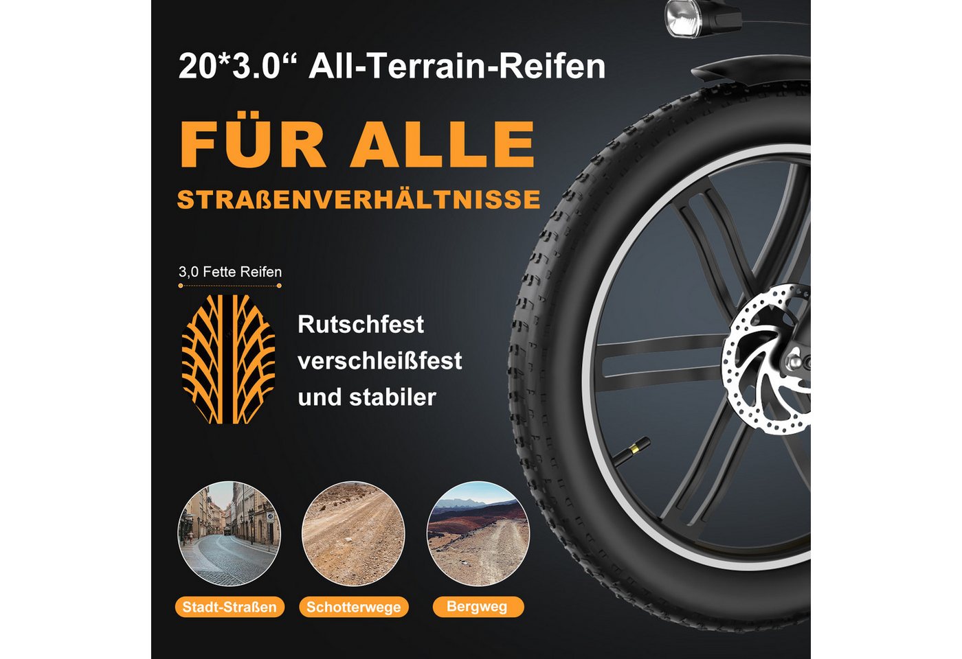 ELEKGO E-Bike Elektrisches Dreirad 20*3,0 zoll E-Dreirad Cargo mit 48V18Ah Akku Lastenfahrrad, 1 Gang, Kettenschaltung, Heckmotor, 864 Wh, Mit Körben vorne und hinten für Erwachsene zwischen 16 und 60 Jahren Bild 2