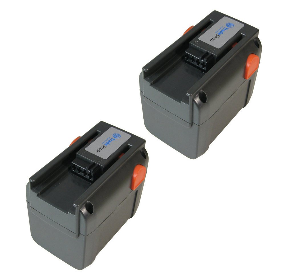 Trade-Shop 2x Akku passend für Husqvarna S 561 82, 8839, 5IMR19/66 Rasenmäher Akku Li-Ion 4000 mAh (18 V)
