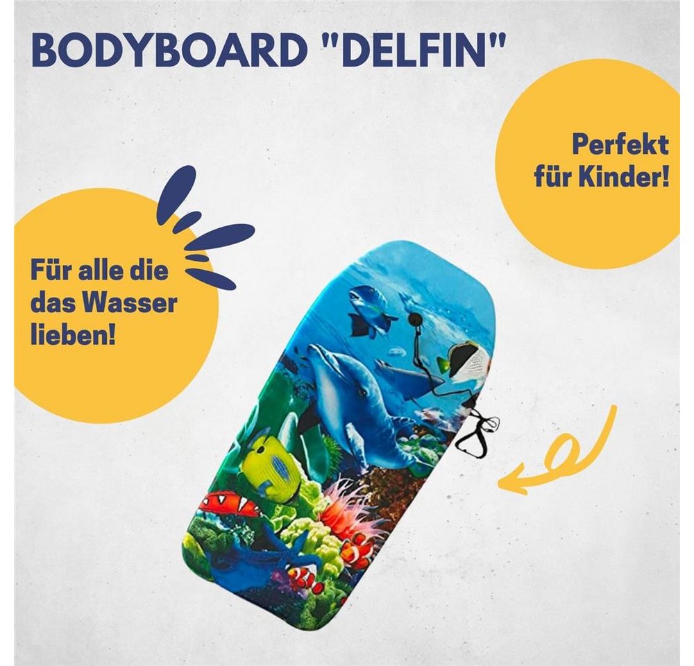 Best Sporting Bodyboard Kinder Delfin Surfbrett, Kinder-Surfbrett, 92 cm, Maximale Belastbarkeit bis 75 kg Bild 5