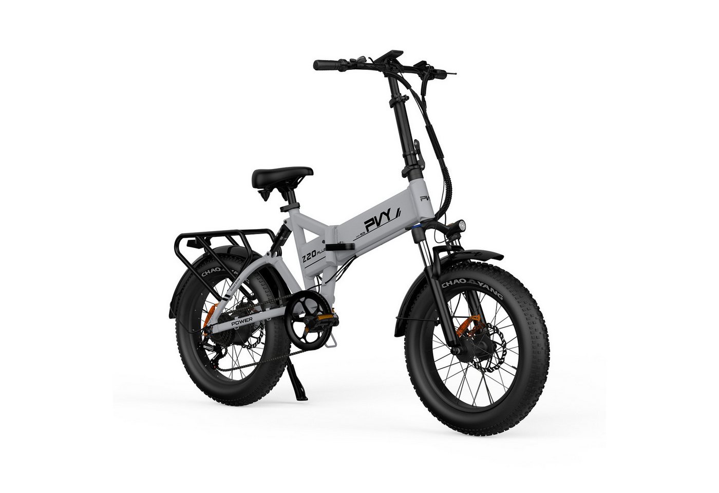 kowdom E-Bike Pedelec (unterstützt bis 25 km/h, entdrosselbar auf 50 km/h) Klapprad 20 Zoll Fatbike 1000W 48V 16,5Ah hydr. Bremse 7-Gang, 7 Gang Shimano Schaltwerk, Kettenschaltung, Bürstenloser Getriebenabenmotor, 48 Wh, (Faltrad, Bedienungsanleitung enthalten), Klappbar, Fatbike, hydraulische Bremsen, verstellbare Federgabel