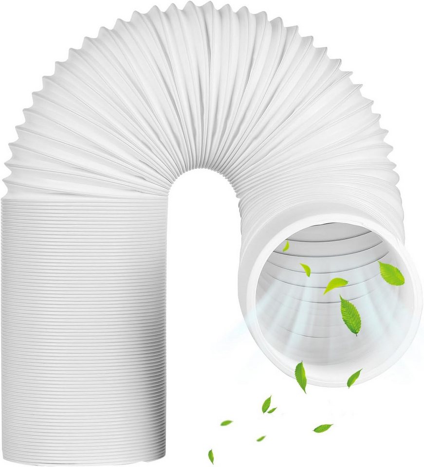 FELIXLEO Abluft-Set 150mm Abluftschlauch Klimaanlage 2m Verlängerung Weiß Bild 4