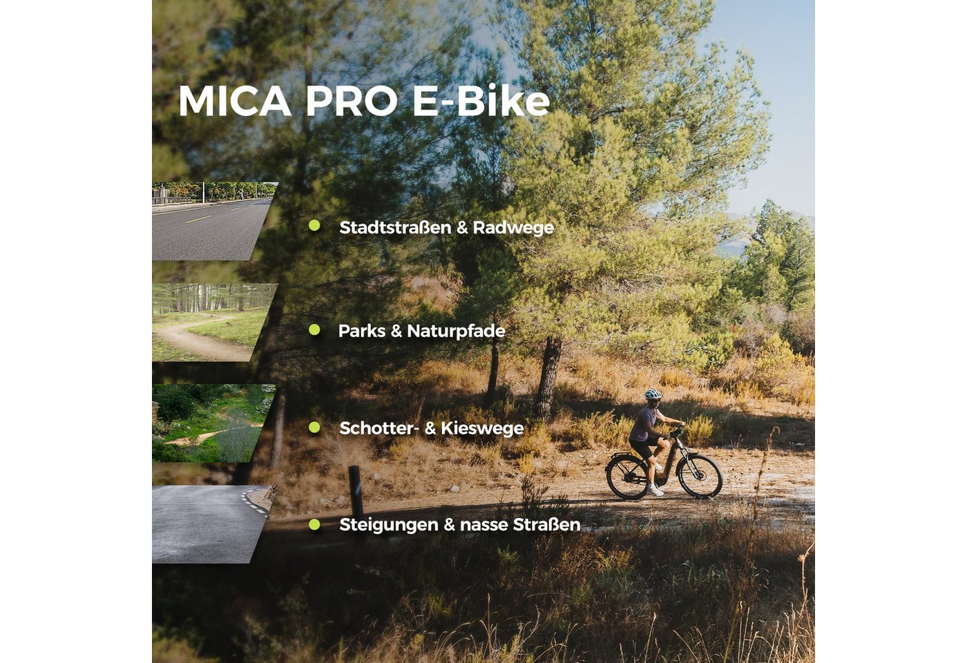 DERUIZ E-Bike Mountainbike Mica Pro 29 Zoll, 48 cm, 180 kg Gesamtgewicht, Samsung-Akku, Nabenschaltung, Mittelmotor, 720 Wh, (Trittfrequenz- und Drehmomentsensor, Lockout-Federgabel, Tiefeinsteiger), ENVIOLO stufenlos, 180-mm-Bremsen, Johnny Watts 365 Bild 5