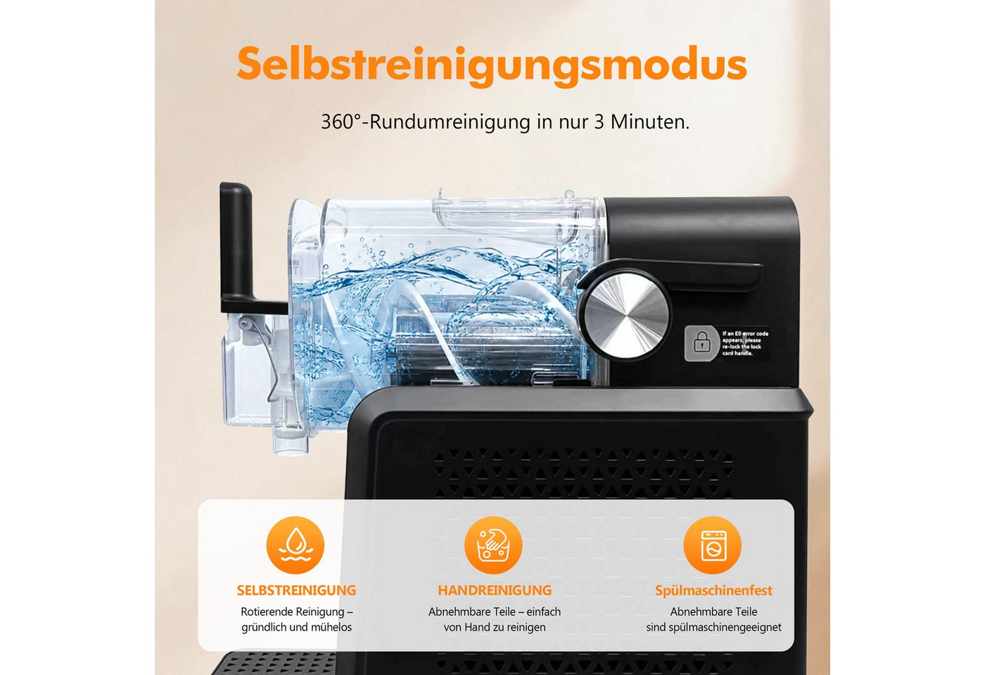 WHEELYOU Slush-Eismaschine 8-in-1 Slush Maker, Selbstreinigung, 10 Konsistenzstufen, 1,8 l, 200 W, Kompressorkühlung ohne Eiswürfel, Touch-Bedienfeld, Ca. 15–60 Min. Bild 2