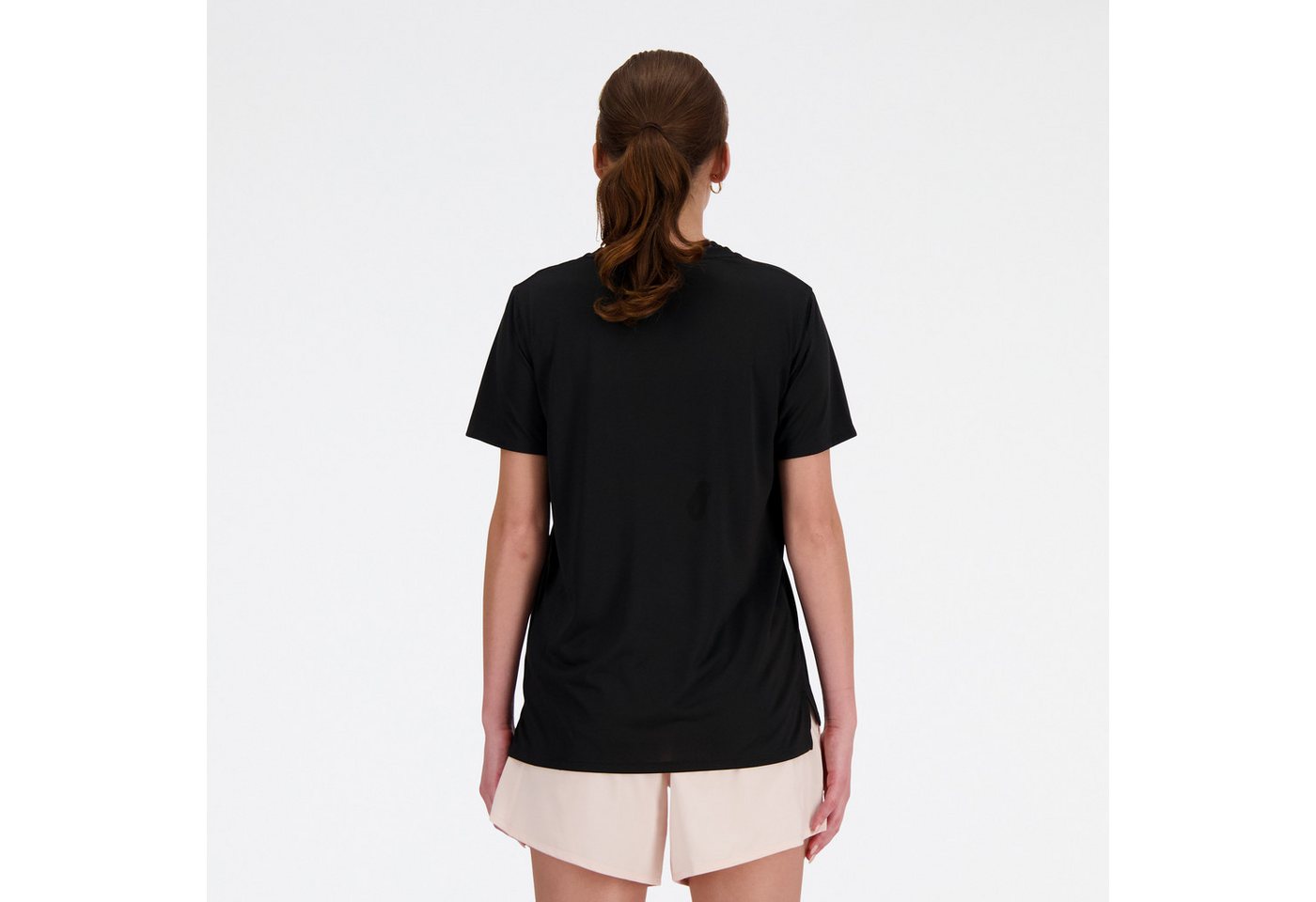 New Balance Laufshirt Sports Essentials T-Shirt Womens TOP-36327 Regular Fit, mit eingefasster Kante am Rundhalsausschnitt, Kurzarm
