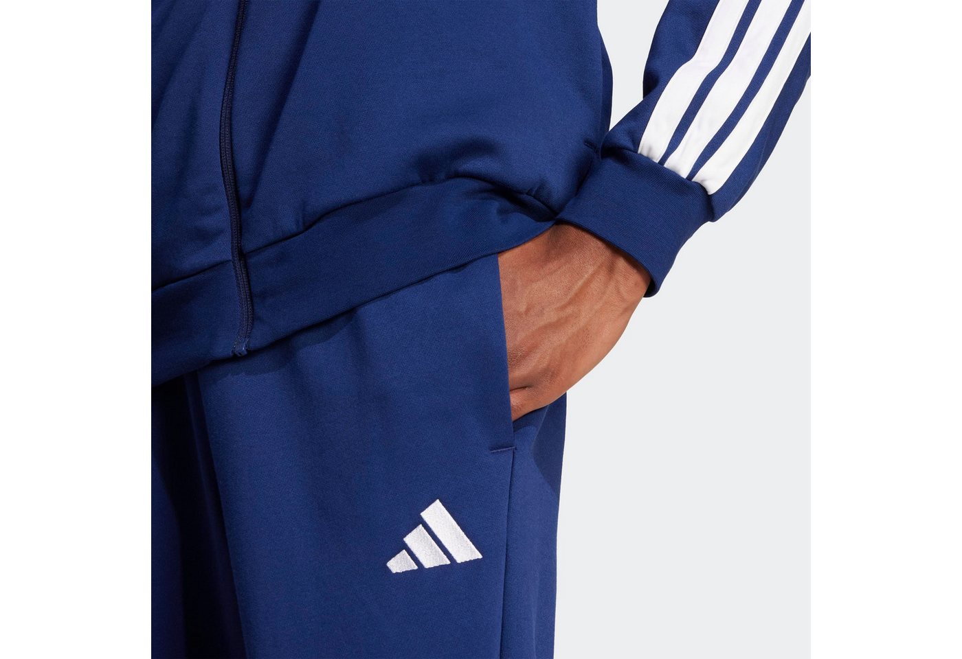 adidas Sportswear Trainingsanzug M 3S FL TT TS (2-tlg), zweiteiliges Set, für Sportmode und Streetwear