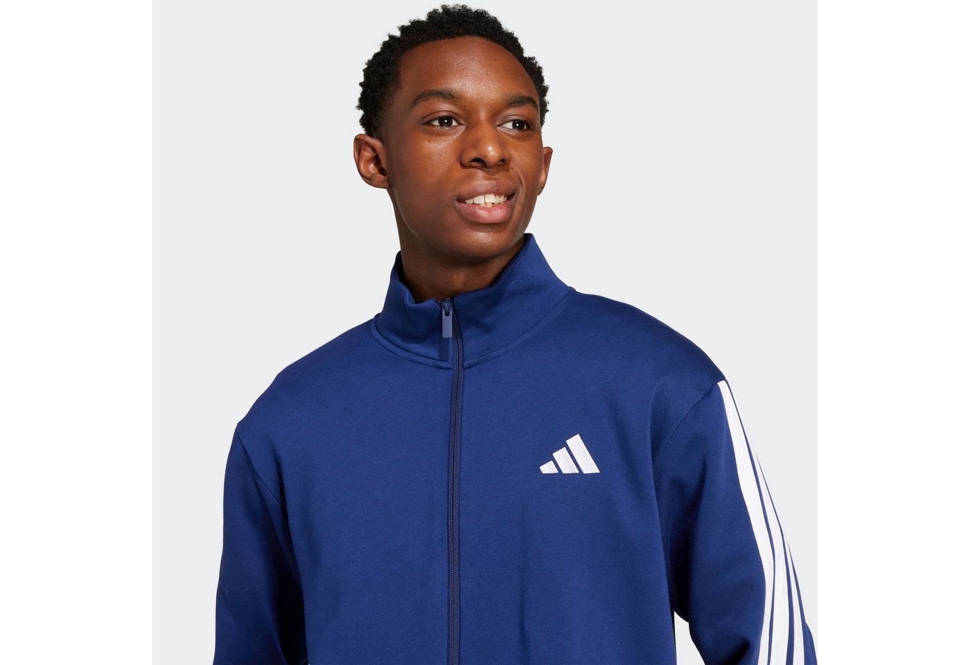 adidas Sportswear Trainingsanzug M 3S FL TT TS (2-tlg), zweiteiliges Set, für Sportmode und Streetwear Bild 4