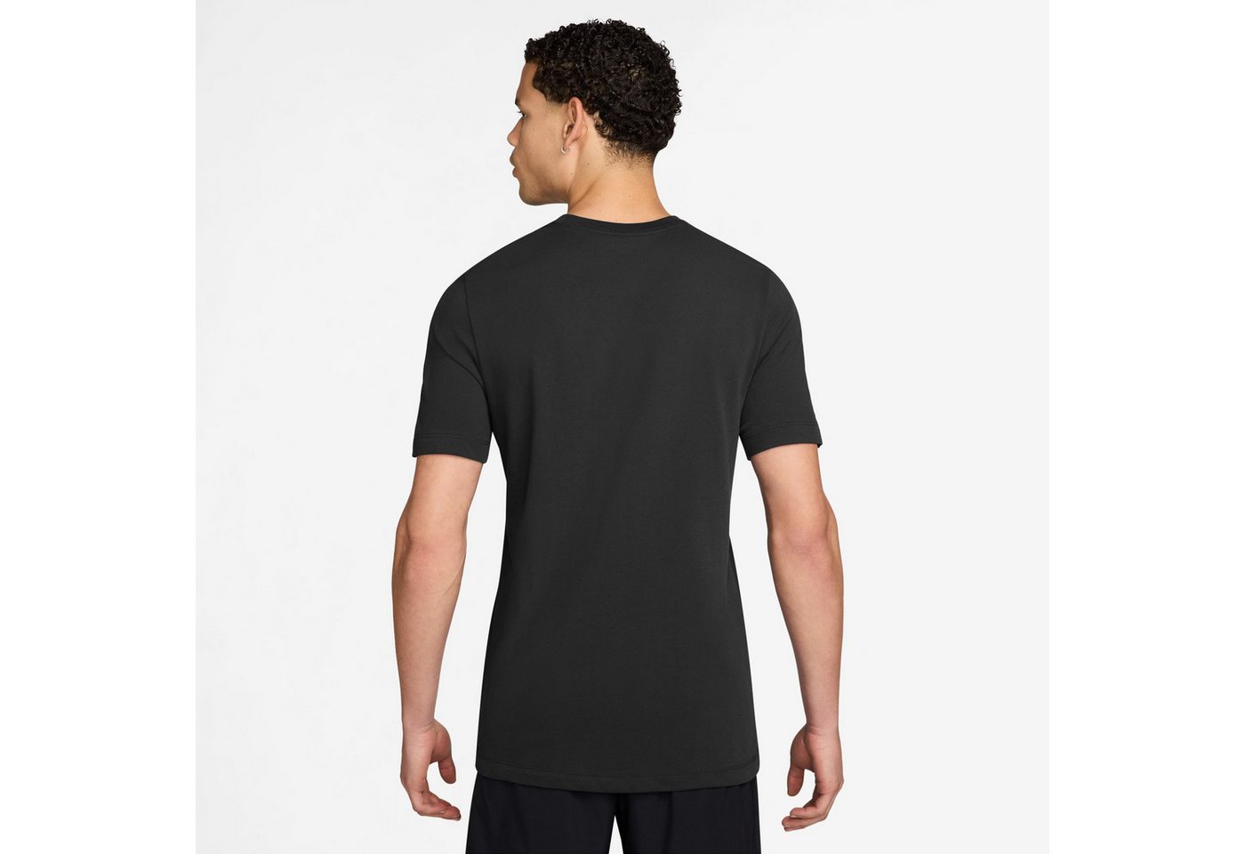 Nike Laufshirt M NK DF TEE RUN SWOOSH für Erwachsene, sportlicher Stil, aus Baumwolle und Polyester Bild 2