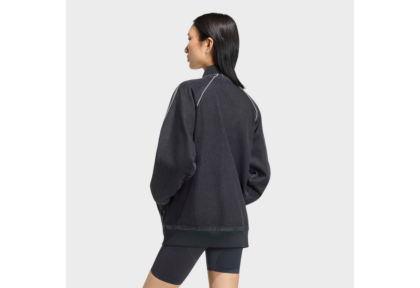 adidas Originals Outdoorjacke SST OVERSIZE DENIM ORIGINALS für Erwachsene, mit Reißverschluss, aus Baumwolle Bild 2