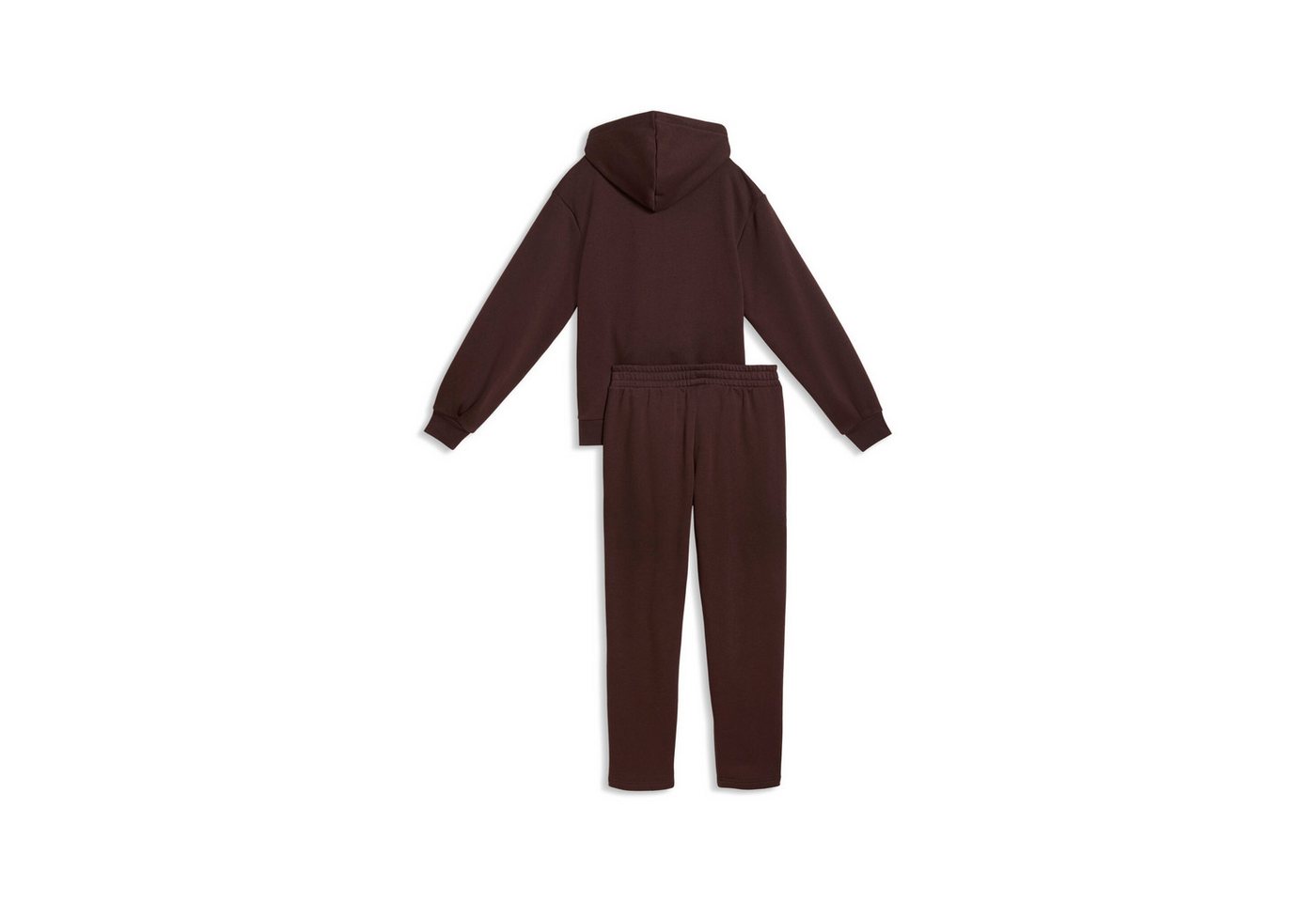 PUMA Trainingsanzug METALLIC HOODED STANDARD SWEAT SUIT FL OP (2-tlg), mit Kapuze, in weicher Fleece-Qualität