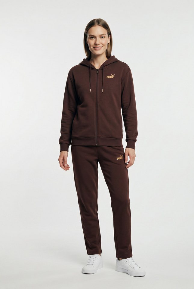 PUMA Trainingsanzug METALLIC HOODED STANDARD SWEAT SUIT FL OP (2-tlg), mit Kapuze, in weicher Fleece-Qualität Bild 3