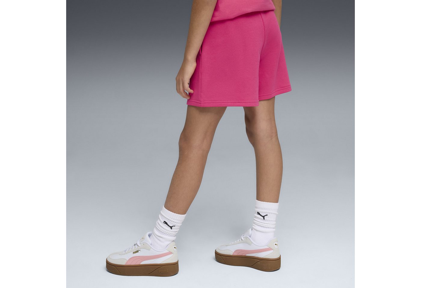 PUMA Sporthose Essentials High-Waist Shorts Mädchen Bild 2